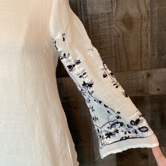 Anthropologie Fig and Flower top large festival boho chic flowy paisley floral - Picture 4 of 12